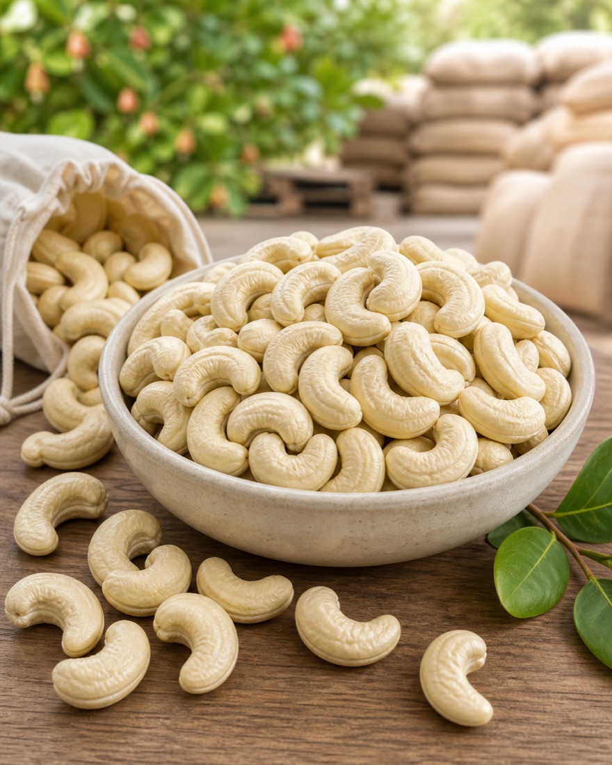 Organic W320 Cashew Kernels — Pwani Region