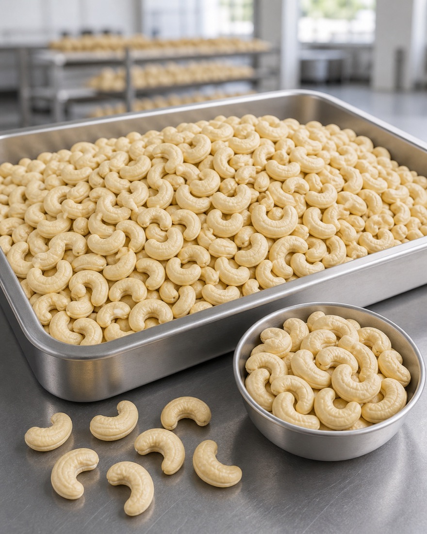 W320 Standard Whole Cashew Kernels — Export Ready